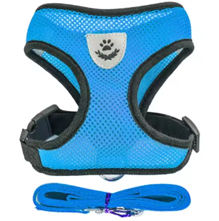 Cat Harness Vest Walking Lead Leash For Puppy Dogs Collar Polyester Adjustable Mesh Dog Harness For Small Medium Pet Accessories