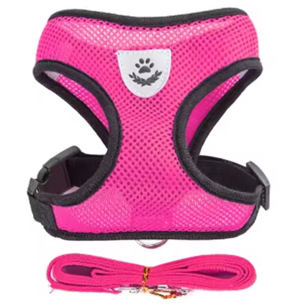 Cat Harness Vest Walking Lead Leash For Puppy Dogs Collar Polyester Adjustable Mesh Dog Harness For Small Medium Pet Accessories
